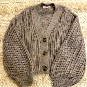 BB Dakota, sweater cardigan, gray-multicolor, size XS